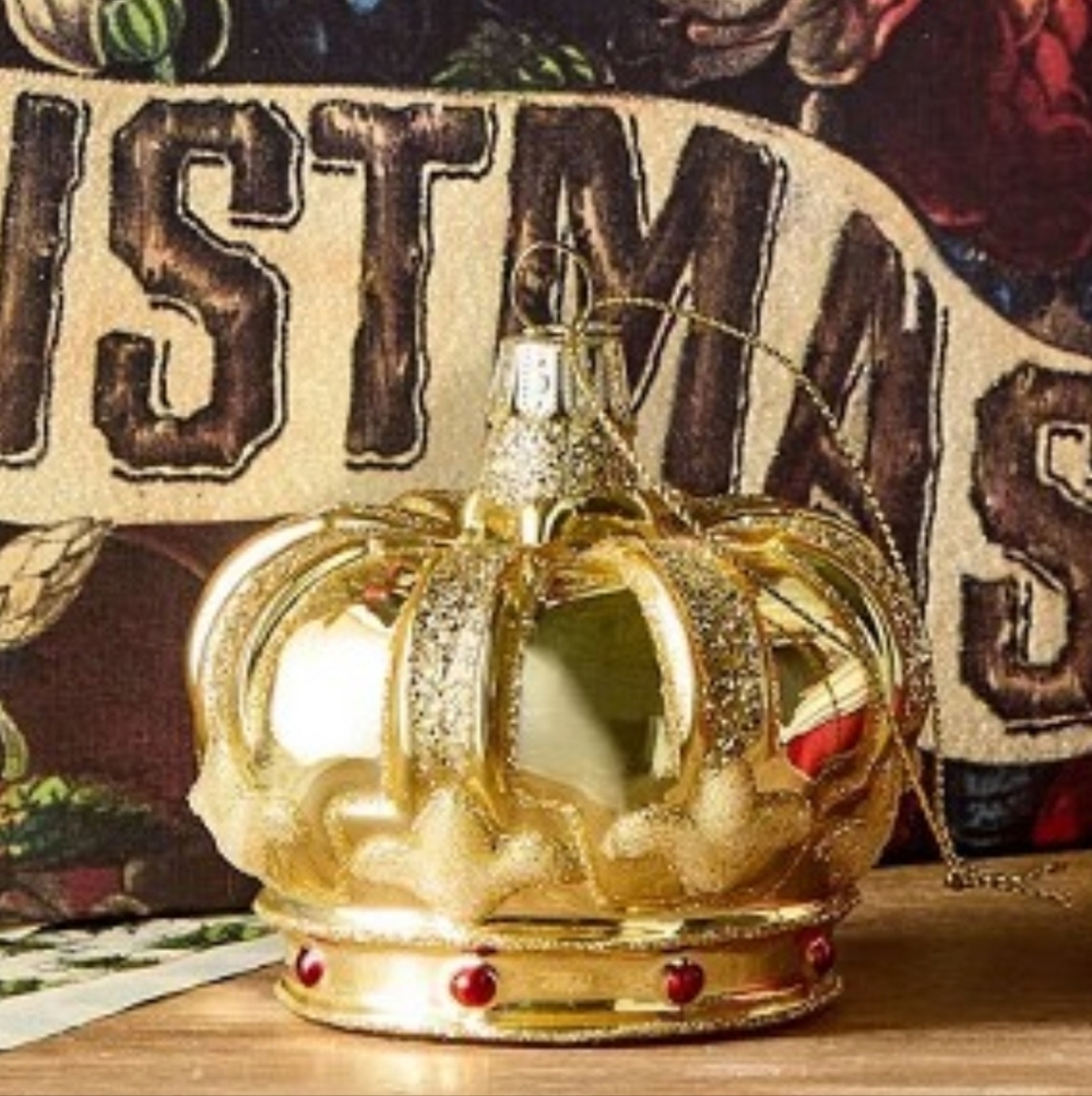John Derian Crown Ornament ~ NWT/NIB ~ Target 2025 ~ Old World Look FINAL PRICE! - Picture 3 of 16